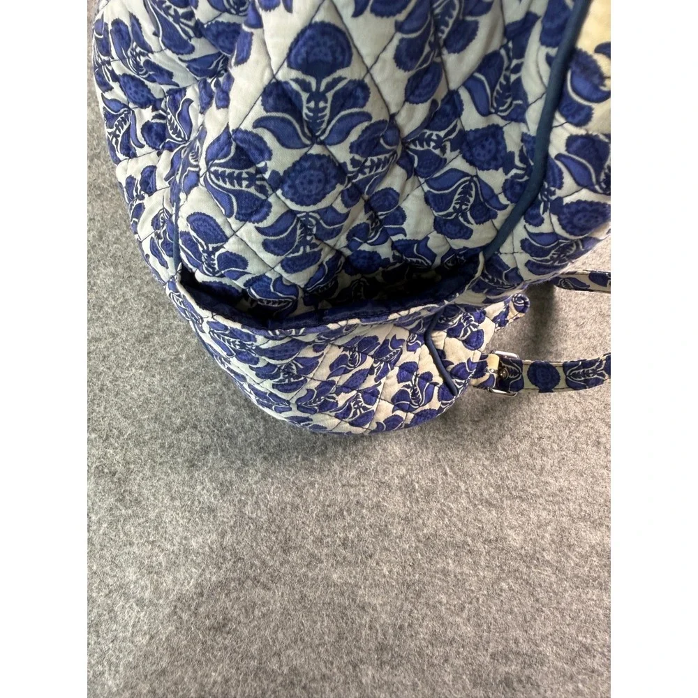 Vera Bradley Backpack Quilted Drawstring Cobalt Tile Lighten Up Summer 2016